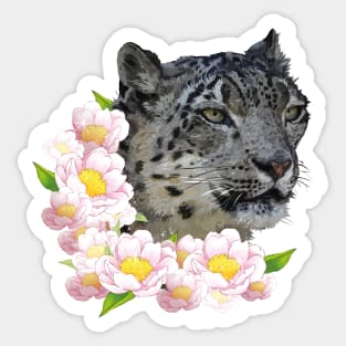 Snow Leopard Sticker